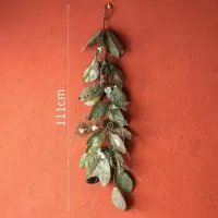 家柏饰(CORATED)圣诞节花环花带缠绕藤条挂件挂diy装饰品场景布置挂饰摆件 冰柏玉兰叶装饰花艺(缠绕垂带)