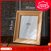 家柏饰(CORATED)红樱桃实木相框画框桌面摆件设照片墙自然日式北欧免打孔 长方形10寸 红樱桃实木相框
