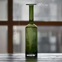 家柏饰(CORATED)苔玻璃花瓶艺术玻璃器皿超大手工吹制装饰美式乡村HAN 苔绿B