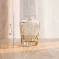 家柏饰(CORATED)小型玻璃器皿小花瓶花器 透明干花插花小号水培客厅装饰摆件 罗马瓶