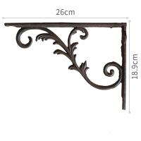 家柏饰(CORATED)铸铁挂钩 隔板支架撑架 装饰吊篮花盆壁挂 复古杂货花园 铸铁支架A