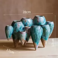 家柏饰(CORATED)悬浮陶瓷花瓶花器花盆水培装饰禅意摆件创意另类现代艺术 多孔花器(悬浮C)