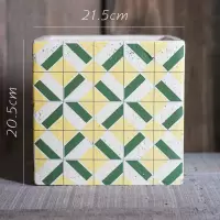 家柏饰(CORATED)氧气系列方体水泥花器花盆花瓶装饰收纳摆件清新艺术风格 A需要打孔请备注 大