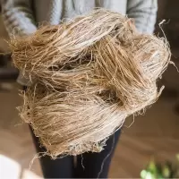 家柏饰(CORATED)生麻丝 装饰麻纤维小白麻拍摄道具ZAKKA乡村陈列造景 生麻丝500g 干树枝