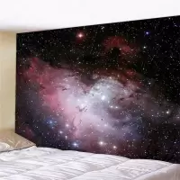 家柏饰(CORATED)超大挂布墙壁装饰挂毯床头卧室背景布森林星空壁画北欧免打孔 图六 加大180高*230宽厘米横款