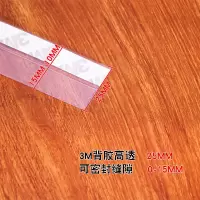 BONJEAN窗密封条窗户防风保暖隔音木缝底挡风防水玻璃边保暖贴条 4米25mm高透明