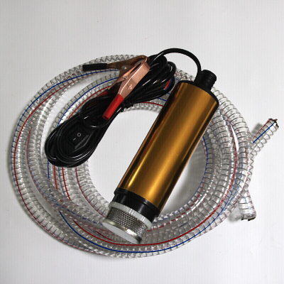 BONJEAN抽油泵柴油12V 电动24伏加油机加油泵自吸泵潜水油泵油抽子抽油器 24v不锈钢电泵+5米钢丝管