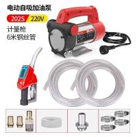 BONJEAN电动抽油泵12V24V220V柴油泵加油机加油自封组合套装自吸泵 220V202S+电子计量枪+6米钢丝管