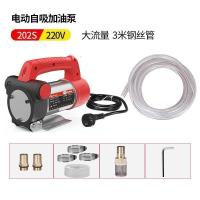 BONJEAN电动抽油泵12V24V220V柴油泵加油机加油自封组合套装自吸泵 黑色220V202S+3米管