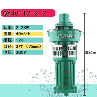 BONJEANQY油浸潜水泵80V深井抽水工业农用灌溉油浸泵2.2-7.5KW定制 2.2千瓦-3寸(75mm)-12米