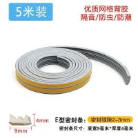 BONJEAN窗子入户实木大防盗边密封条缝防撞消音防风保暖自粘型加厚 E型《灰色》