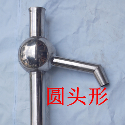 BONJEAN不锈钢油抽子手动油抽手摇泵油桶抽水器手摇油抽子大小号抽油筒 大号球头型
