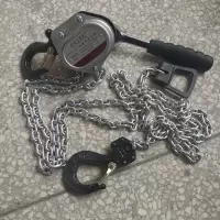 BONJEAN铝合金迷你手扳葫芦便携式紧线器微型链条式手板葫芦电力工具 0.75*1.5米