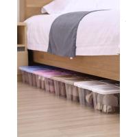 家柏饰(CORATED)6个装加厚鞋盒透明鞋子收纳简易家用收纳盒塑料鞋箱子整理箱