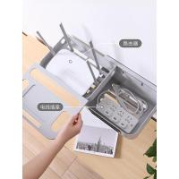 家柏饰(CORATED)路由器收纳盒壁挂式免打孔客厅墙上机顶盒线路整理置物架wifi