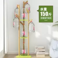 森美人简易衣帽架实木落地式简约现代卧室挂衣架房间置物架衣服架子家用