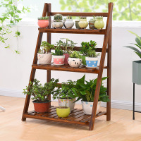 阳台花架实木落地式花架子多层室内省空间客厅绿萝多肉花盆架