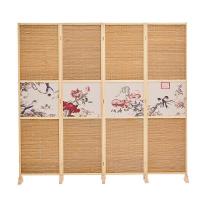 隔断中式屏风简易折叠客厅玄关墙移动折屏简约现公室实木屏风
