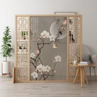 新中式屏风隔断客厅进玄关简约现代时尚卧室遮挡家用小户型座屏 左右镂空(200*180cm) 整装