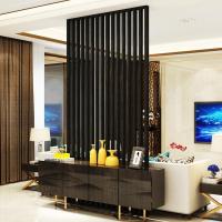 新中式玄关隔断实木屏风 栅栏装饰客厅茶楼酒店 现代简约座屏定制 胡桃木宽80cm*高240cm顶天立地 整装