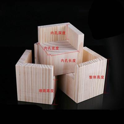 KB床脚垫腿木块茶几脚垫高块实木支撑脚沙发脚桌腿加高垫柜脚 内6x6cm增高3cm/个