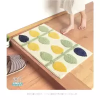 美帮汇植绒卧室客厅垫地毯地垫 简约家用厨房卫生间口吸水防滑脚垫