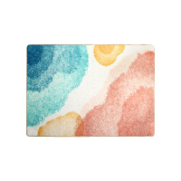 美帮汇ins风现代简约客厅粉色系少女房间地毯网红款书房卧室床边毯