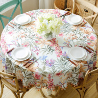 北欧1.8米大圆桌面台布家用桌布欧式棉麻小清新小茶几园桌垫布艺