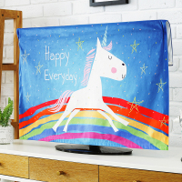 挂式电视机罩防尘罩布艺壁挂液晶电视罩防尘罩电视套55寸盖巾