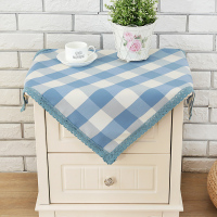 北欧床头柜垫桌布装饰布艺盖布冰箱防尘盖巾现代简约家用防水方巾
