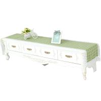 茶几电视柜桌布布艺蕾丝盖布长方形现代简约客厅防尘罩套清新田园