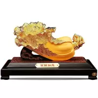 美帮汇百财如意白菜摆件客厅装饰品店铺乔迁开业礼品办公桌摆件