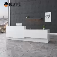 汐岩办公家具 前台接待台烤漆大厅接待 尺寸可定制 912