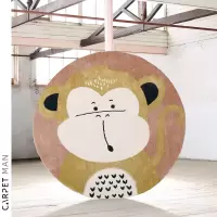 美帮汇原装动漫儿童房地毯迷你猴子卧室床边毯家用