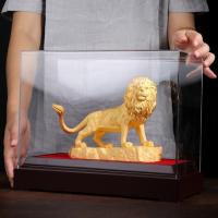 美帮汇绒狮子瑞兽狮子摆件家居工艺品客厅酒柜装饰开业礼品