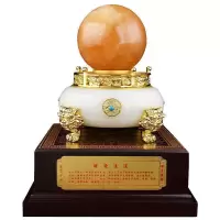 美帮汇财源滚滚琉璃摆件工艺品开业礼品客厅办公室装饰品