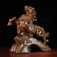 美帮汇志在千里马摆件工艺品客厅酒柜装饰品办公室桌面摆设乔迁开业礼品