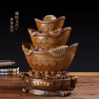美帮汇财富节节高元宝摆件客厅办公室玄关家居装饰品乔迁新居礼品