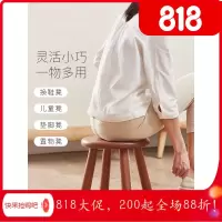美帮汇实木凳圆木凳家用成人高凳客厅餐桌凳创意矮凳化妆凳儿童凳子