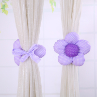 美帮汇创意韩版布艺蕾丝花朵窗帘扣窗帘绑带捆绑扎花窗帘带绑绳