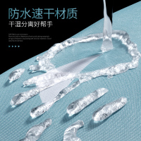 美帮汇北欧洗澡间淋浴防水浴帘卫生间隔断挡水布浴室挂帘窗帘免打孔套装