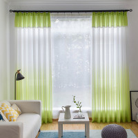 美帮汇窗纱纱帘五彩渐变北欧窗帘成品飘窗简约现代客厅阳台纱