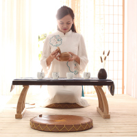 汐岩家用炕桌卧室阳台榻榻米桌子小茶几日式实木禅意飘窗桌简约矮桌子