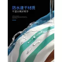 美帮汇浴室简约加厚水霉浴帘套装免打孔洗澡帘子窗帘隔断帘档水帘