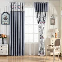 美帮汇窗帘欧式纱帘全遮光亚麻棉麻遮阳窗纱成品客厅卧室落地窗