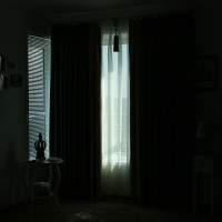 美帮汇窗帘成品布料简约现代窗帘色细麻卧室客厅定制窗帘