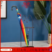 美帮汇猫铁艺家用雨伞架挂折叠伞收纳架放伞桶伞架子酒店大堂