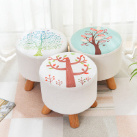 美帮汇创意时尚小凳子沙发小凳子布艺小圆凳方凳茶几凳矮凳客厅