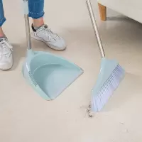 美帮汇带刮齿宿舍塑料加厚软毛家用扫把扫帚簸箕套装组合畚箕撮箕
