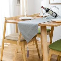 美帮汇简约现代色桌旗禅意中式中国风棉麻餐桌桌旗布茶几北欧圣诞